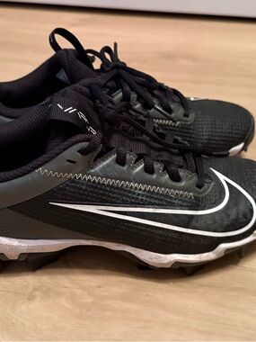 Nike Black and White Baseball Cleats - Swoosh Performance Shoes
